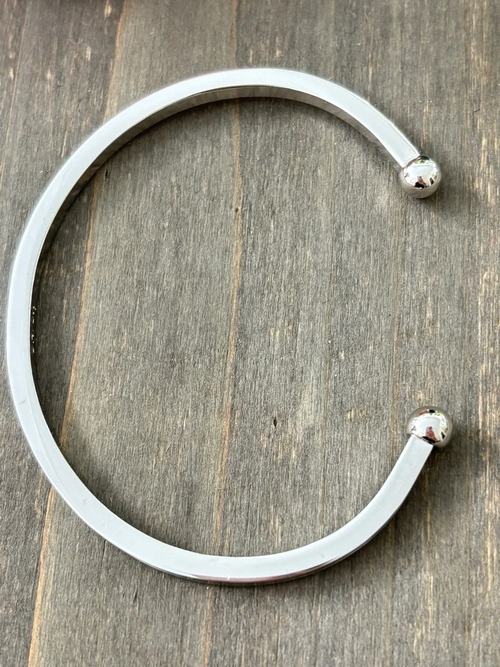 Vintage Avon Silver and Blue Bangle Bracelet